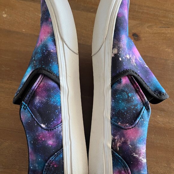 Vans Off The Wall Slip On Size Missy Size 6 Cosmic Galaxy Shoes EUC - Picture 3 of 7